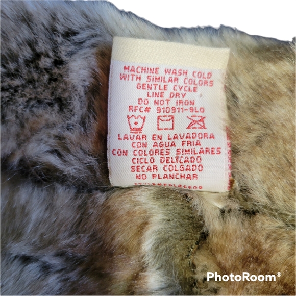 Faded Glory Faux Fur/Seude Reverse Vest M - Picture 6 of 6